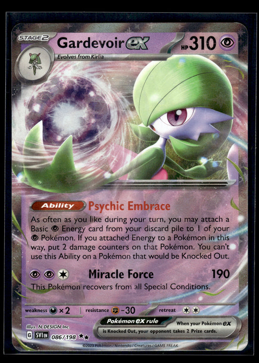 Gardevoir ex #086/198 Scarlet & Violet Base Set LP