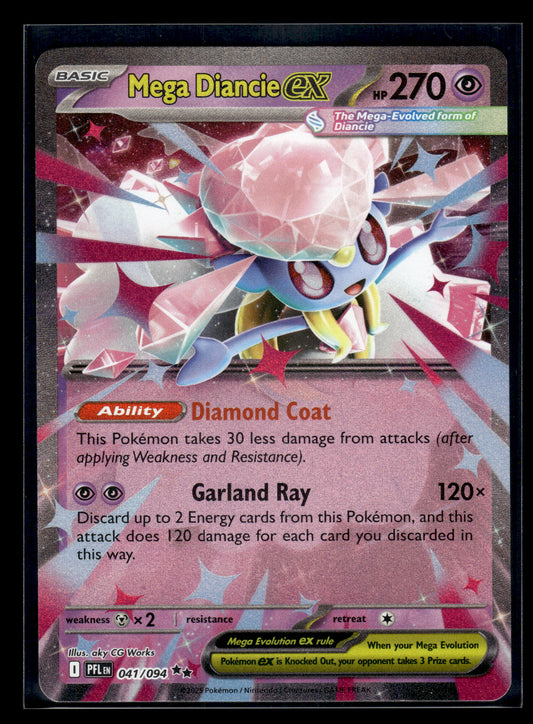 Mega Diancie ex #041/094 Phantasmal Flames VLP