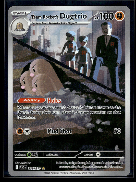 Team Rocket's Dugtrio #239/217 Ascended Heroes VLP