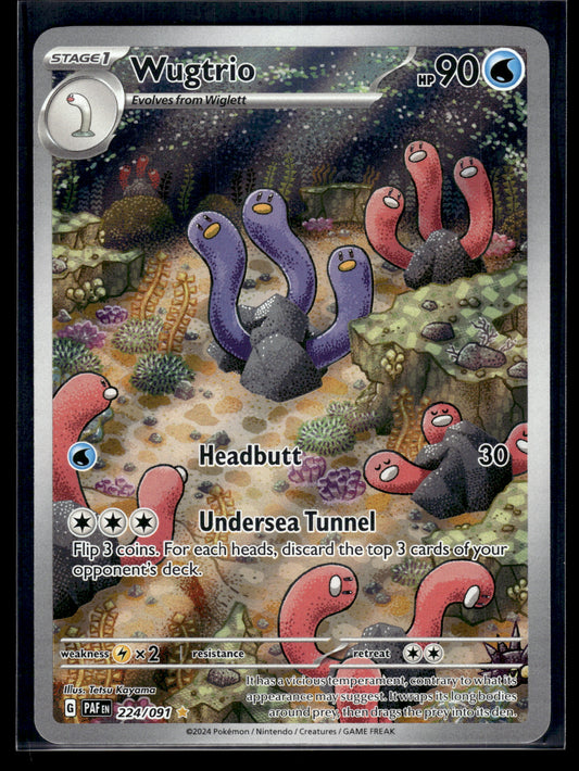 Wugtrio #224/091 Paldean Fates LP