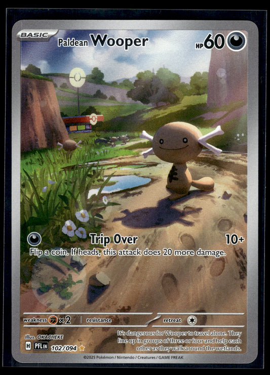Paldean Wooper #102/094 Phantasmal Flames NM