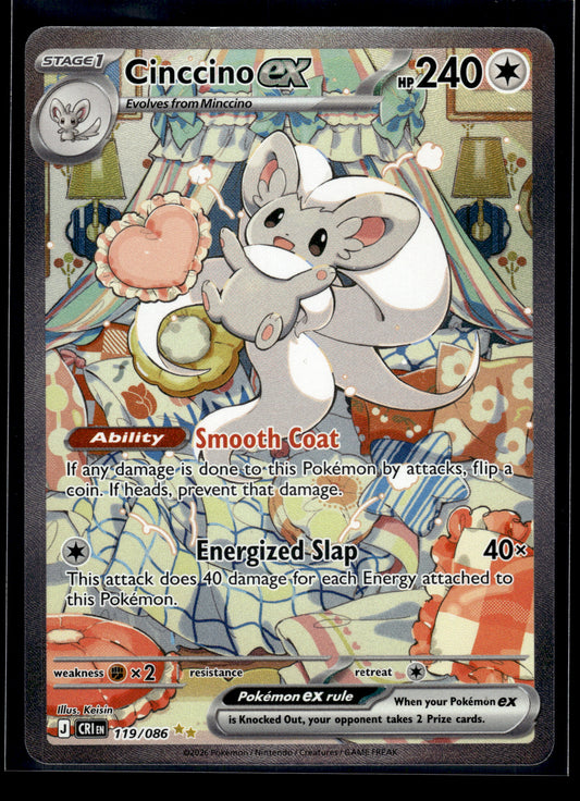 Cinccino ex #119/086 Chaos Rising VLP