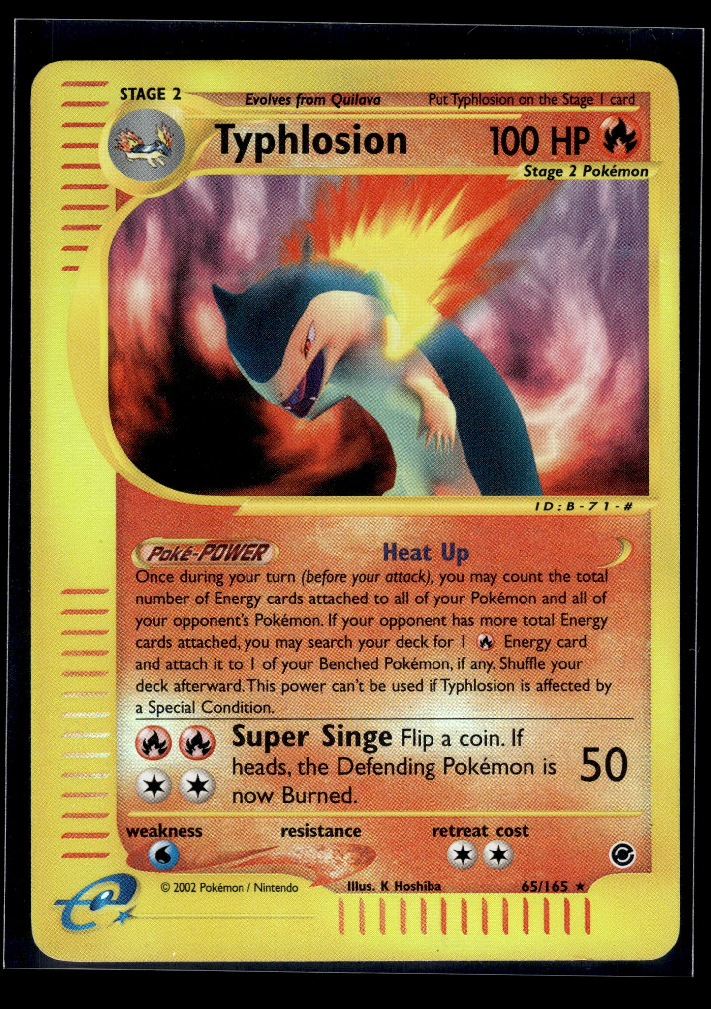 Typhlosion #065/165 Reverse Holo Expedition LP