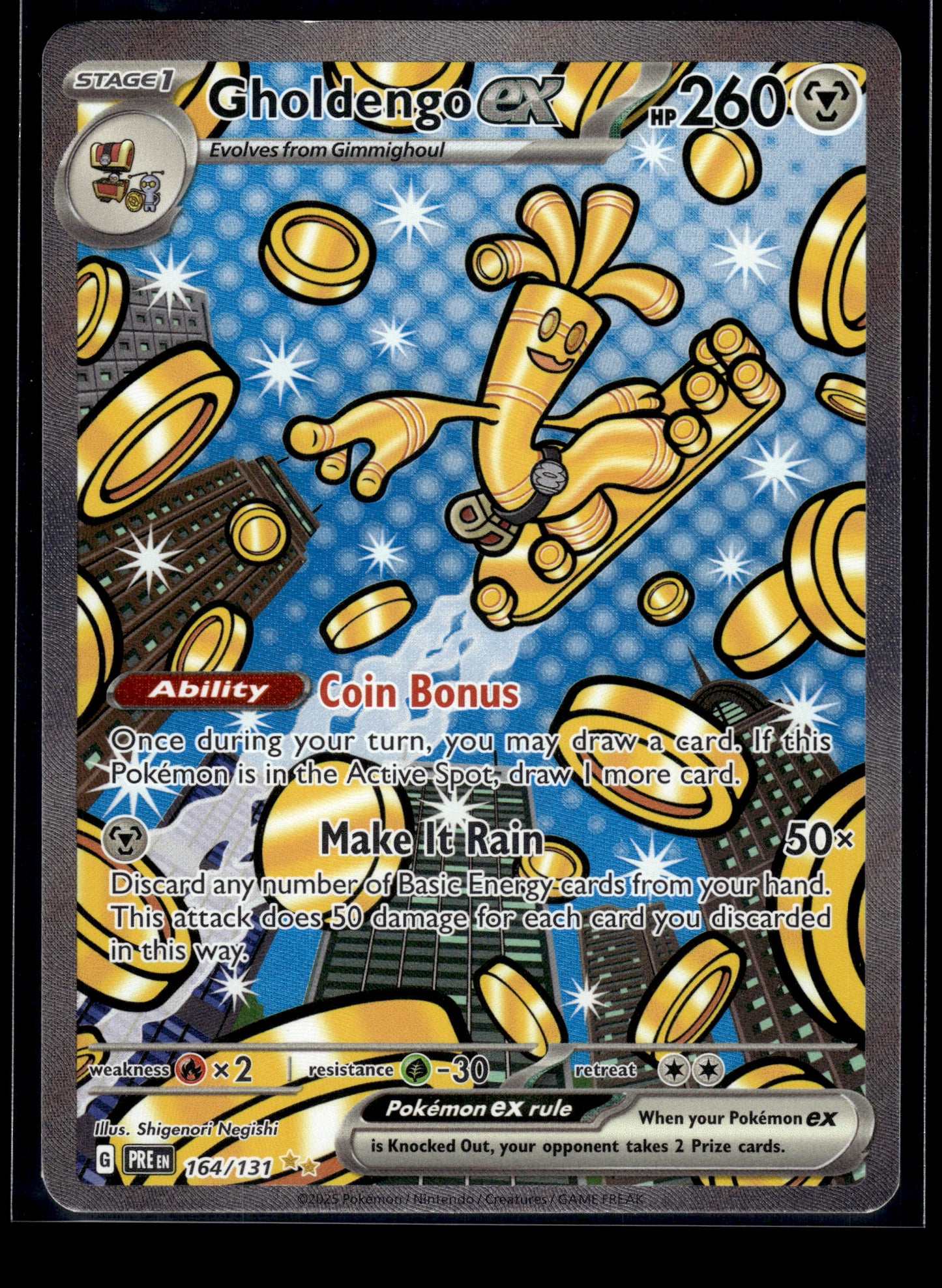 Gholdengo ex #164/131 Prismatic Evolutions LP
