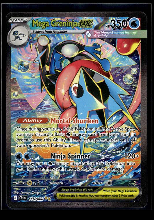 Mega Greninja ex #116/086 Chaos Rising VLP