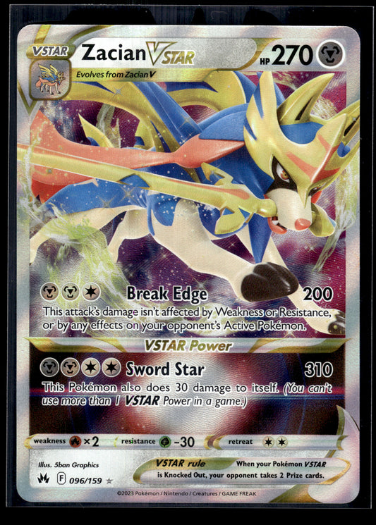 Zacian VSTAR #096/159 Crown Zenith VLP