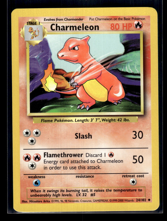 Charmeleon #024/102 Base Set LP