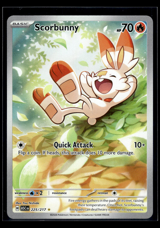 Scorbunny #225/217 Ascended Heroes NM
