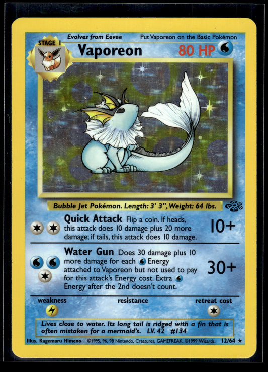 Vaporeon #12/64 Jungle MP