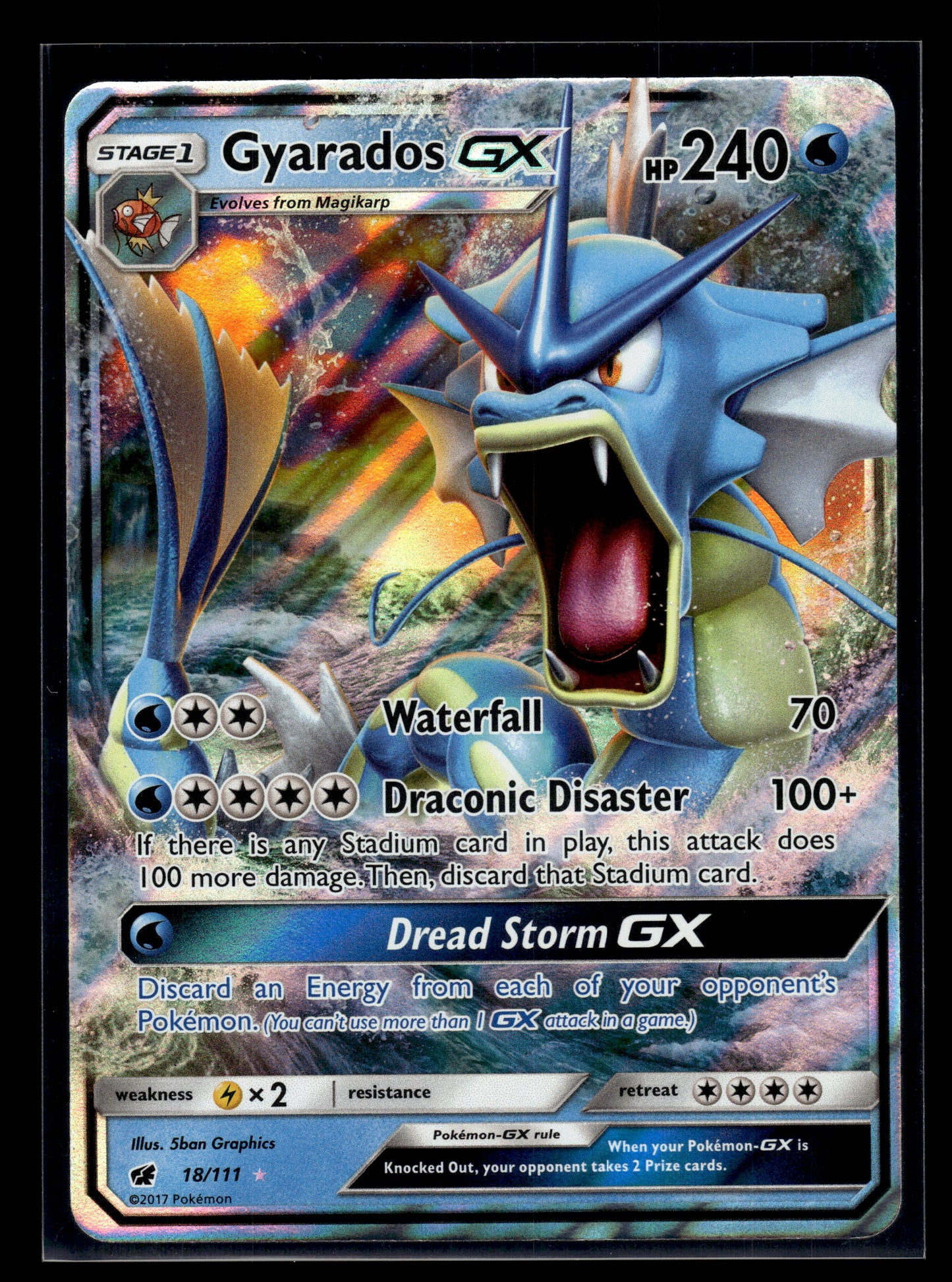 Gyarados GX #18/111 Crimson Invasion LP
