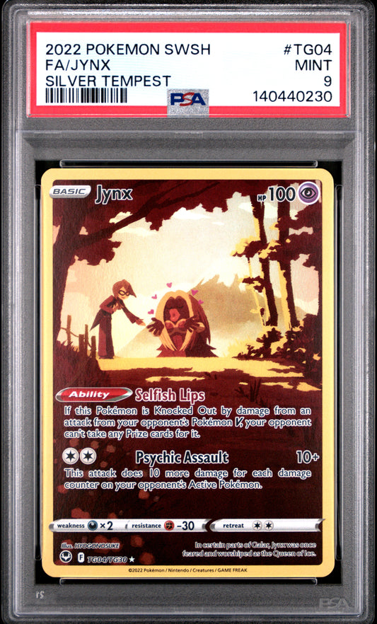 PSA 9 Jynx #TG04 Silver Tempest