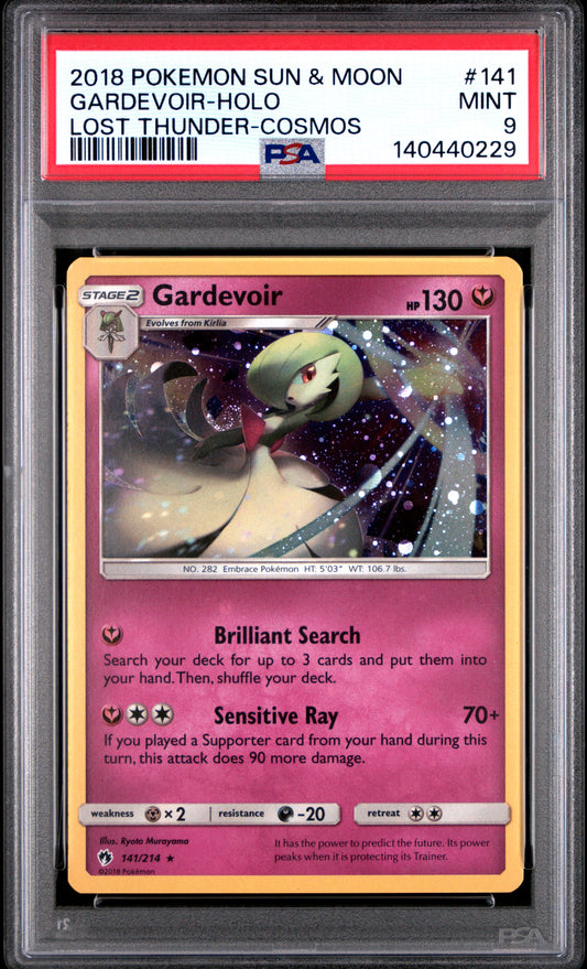 PSA 9 Gardevoir-Holo #141 Lost Thunder
