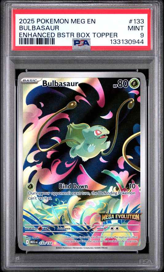 PSA 9 Bulbasaur #133 Mega Evolution