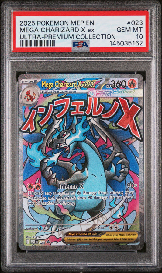 PSA 10 Mega Charizard X Ex #023 Black Star Promo