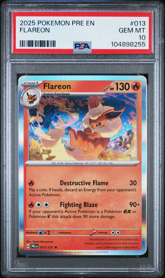 PSA 10 Flareon #013 Prismatic Evolutions