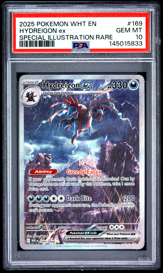 PSA 10 Hydreigon Ex #169 White Flare