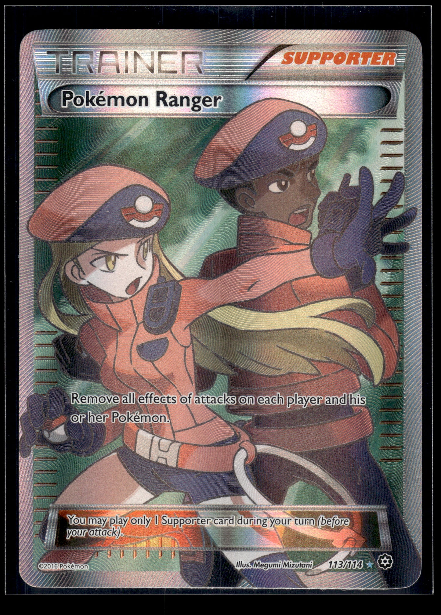 Pokemon Ranger (Full Art) #113/114 XY - Steam Siege LP