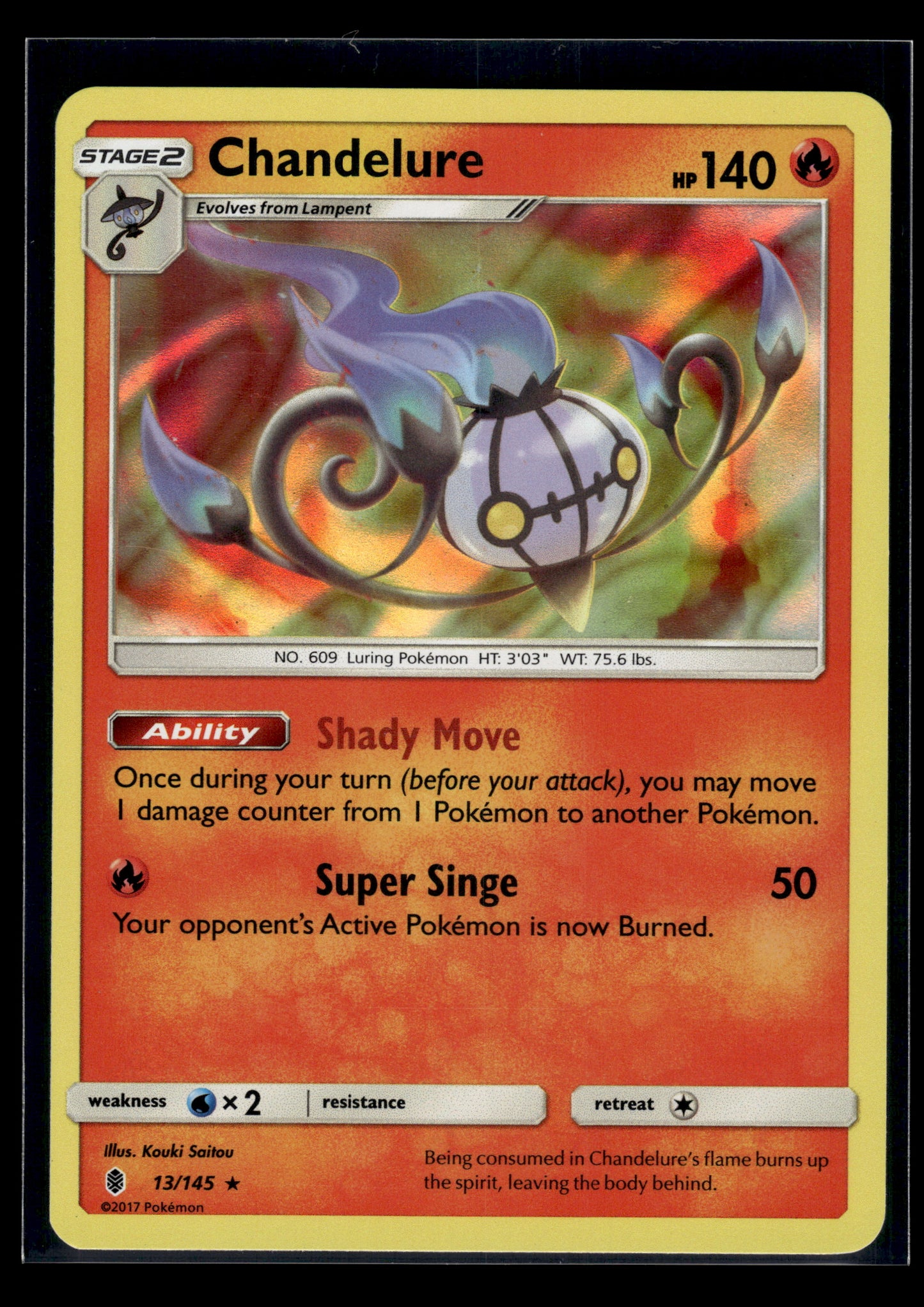 Chandelure #13/145 SM - Guardians Rising LP