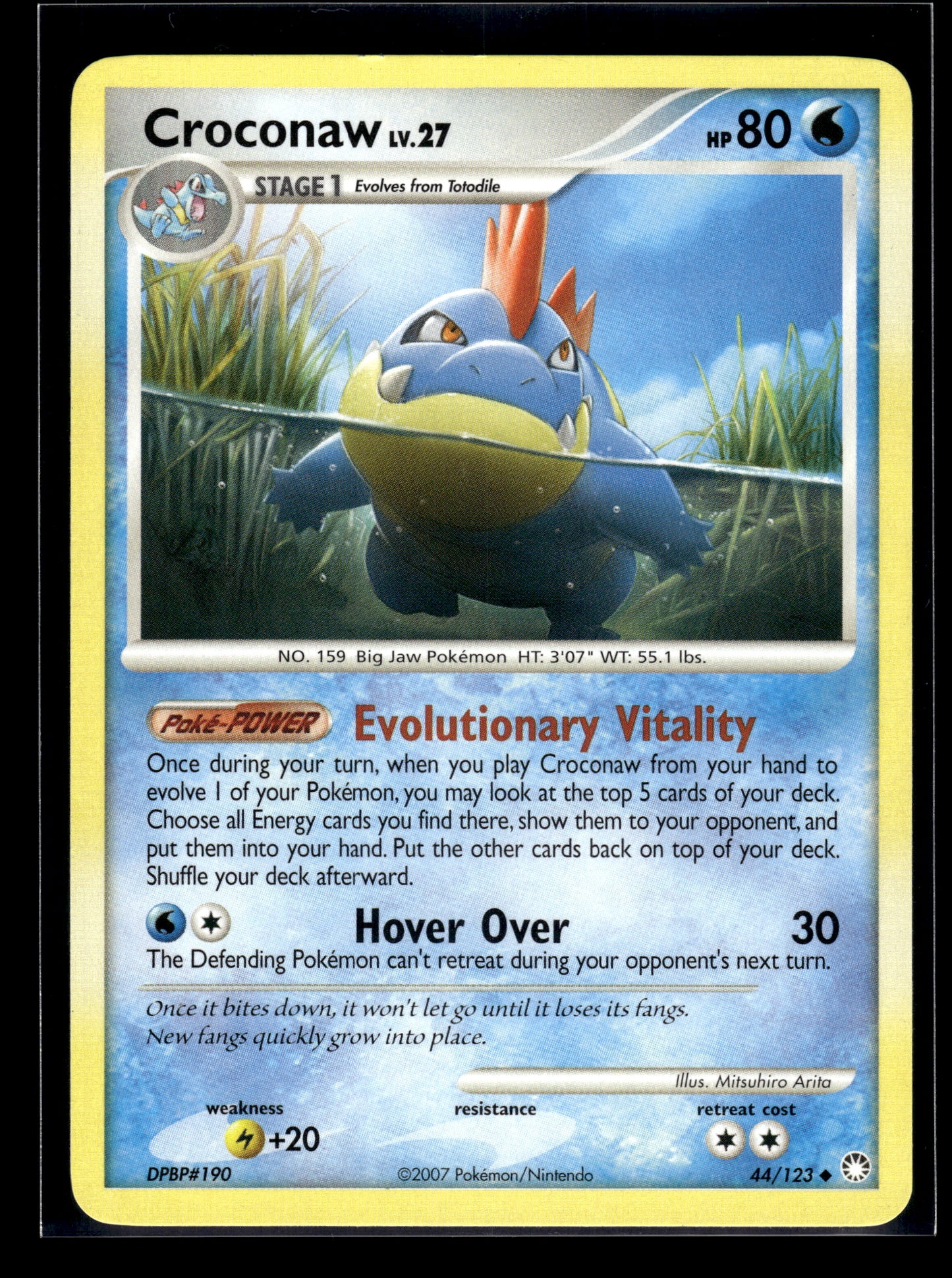 Croconaw #44/123 Mysterious Treasures LP