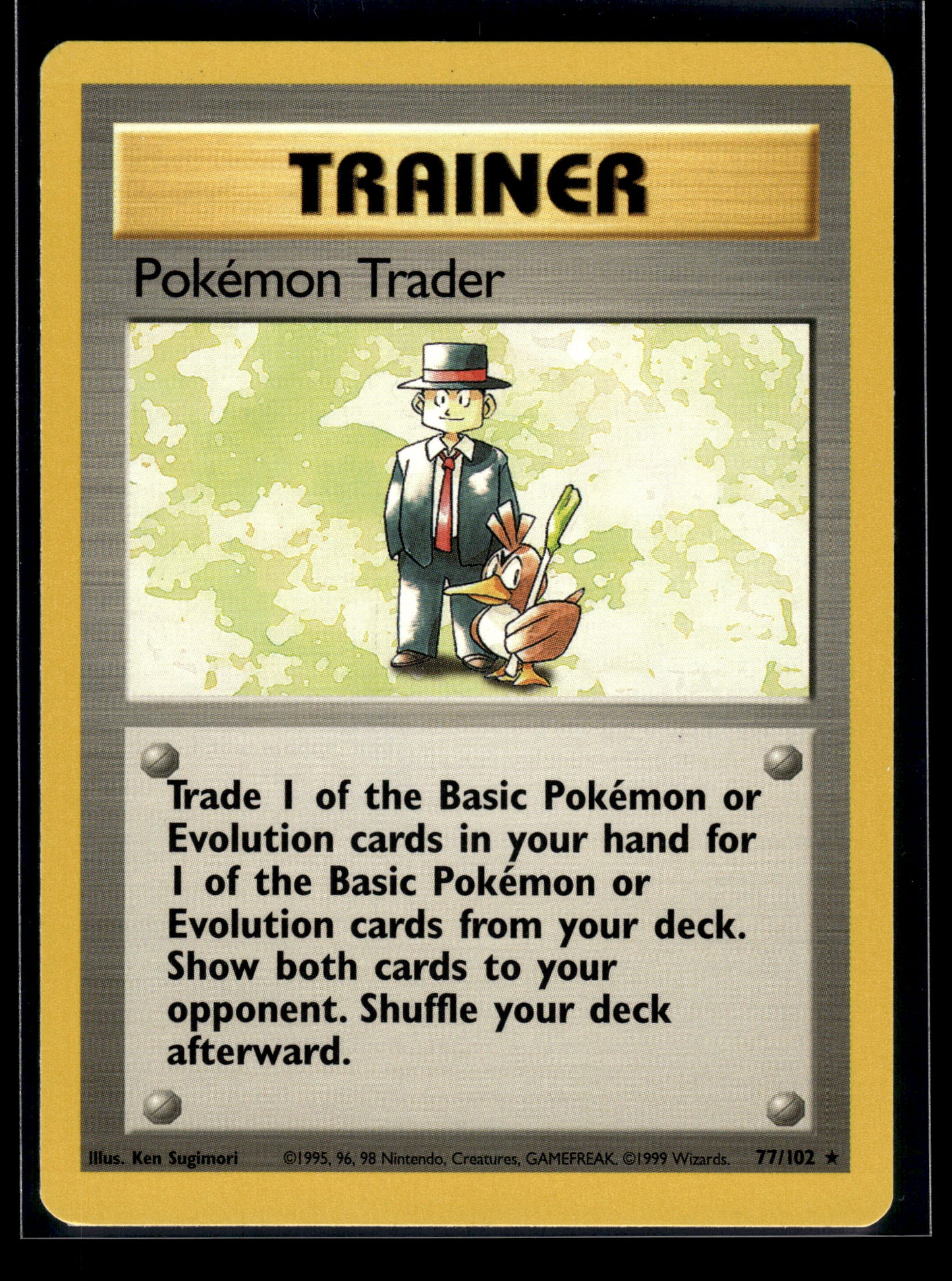 Pokemon Trader #077/102 Base Set LP