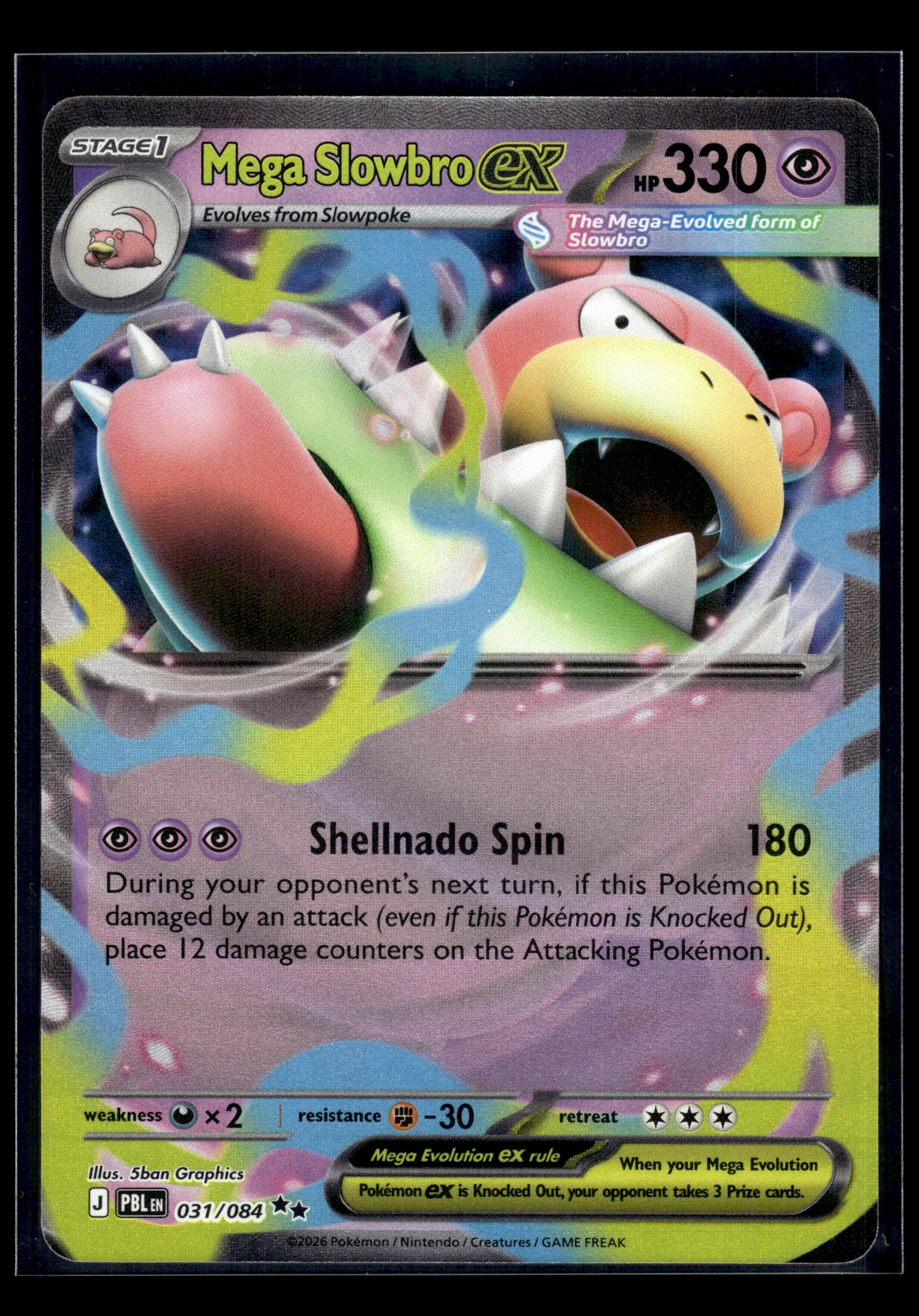 Mega Slowbro ex #031/084 Pitch Black VLP