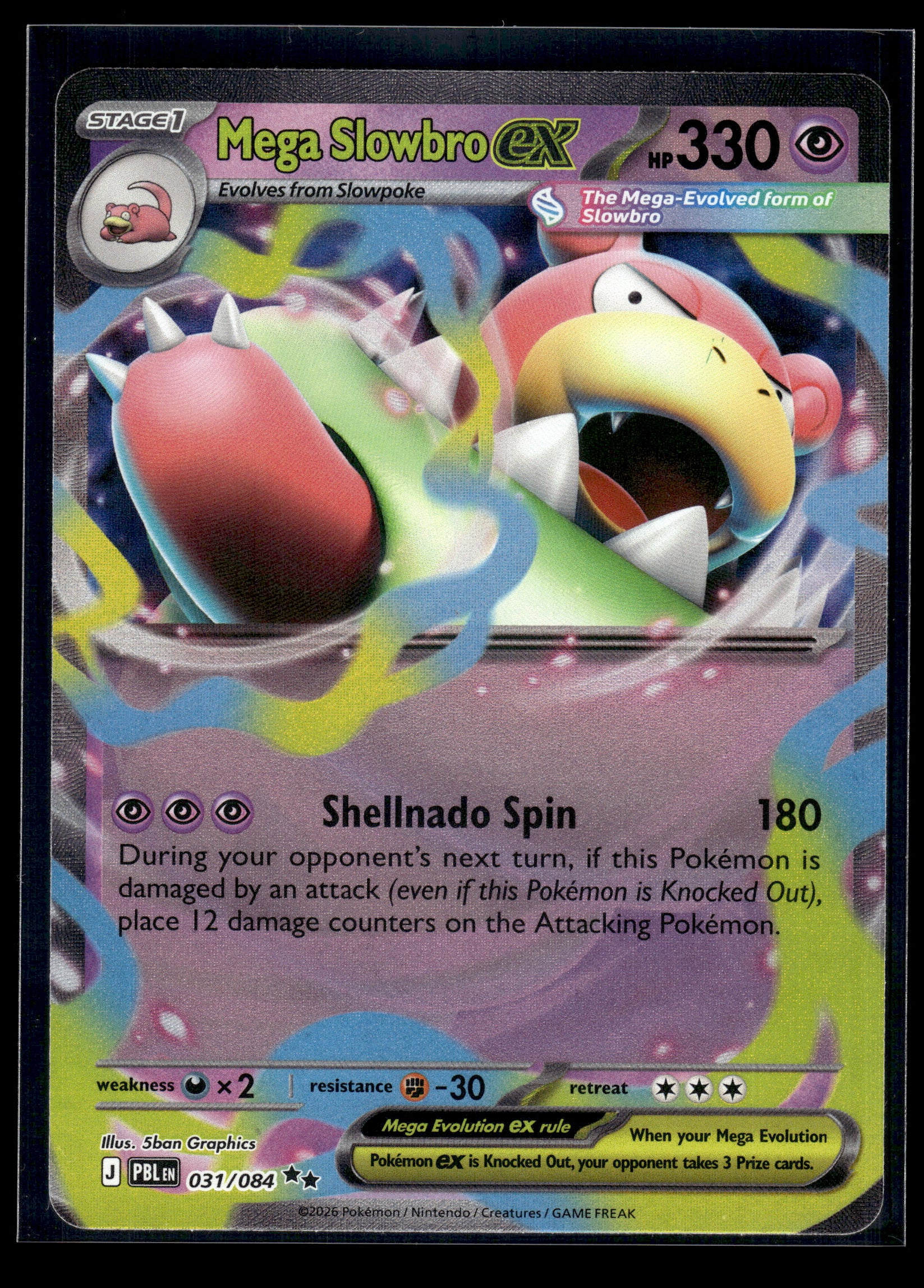 Mega Slowbro ex #031/084 Pitch Black NM