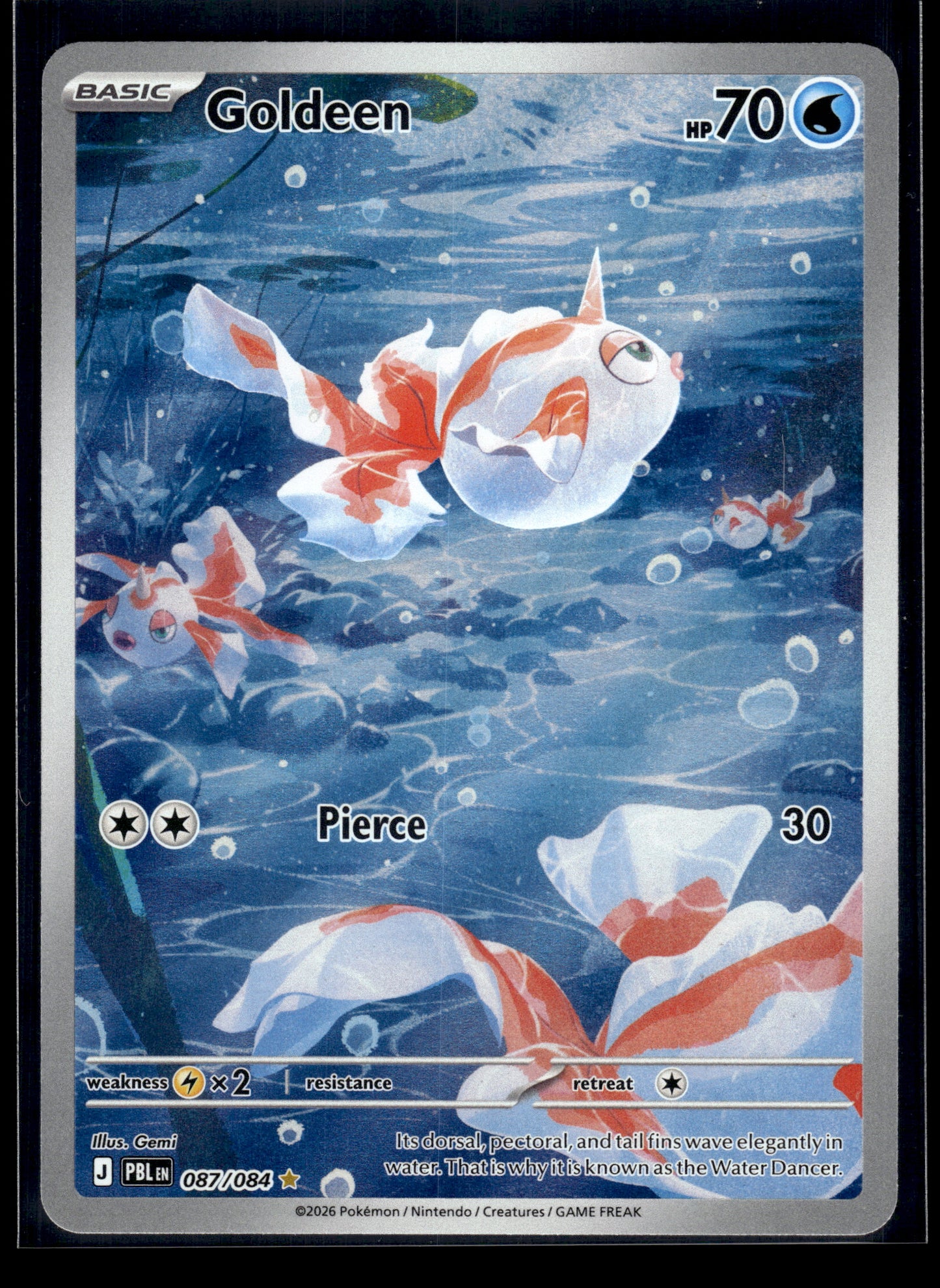 Goldeen #087/084 Pitch Black NM