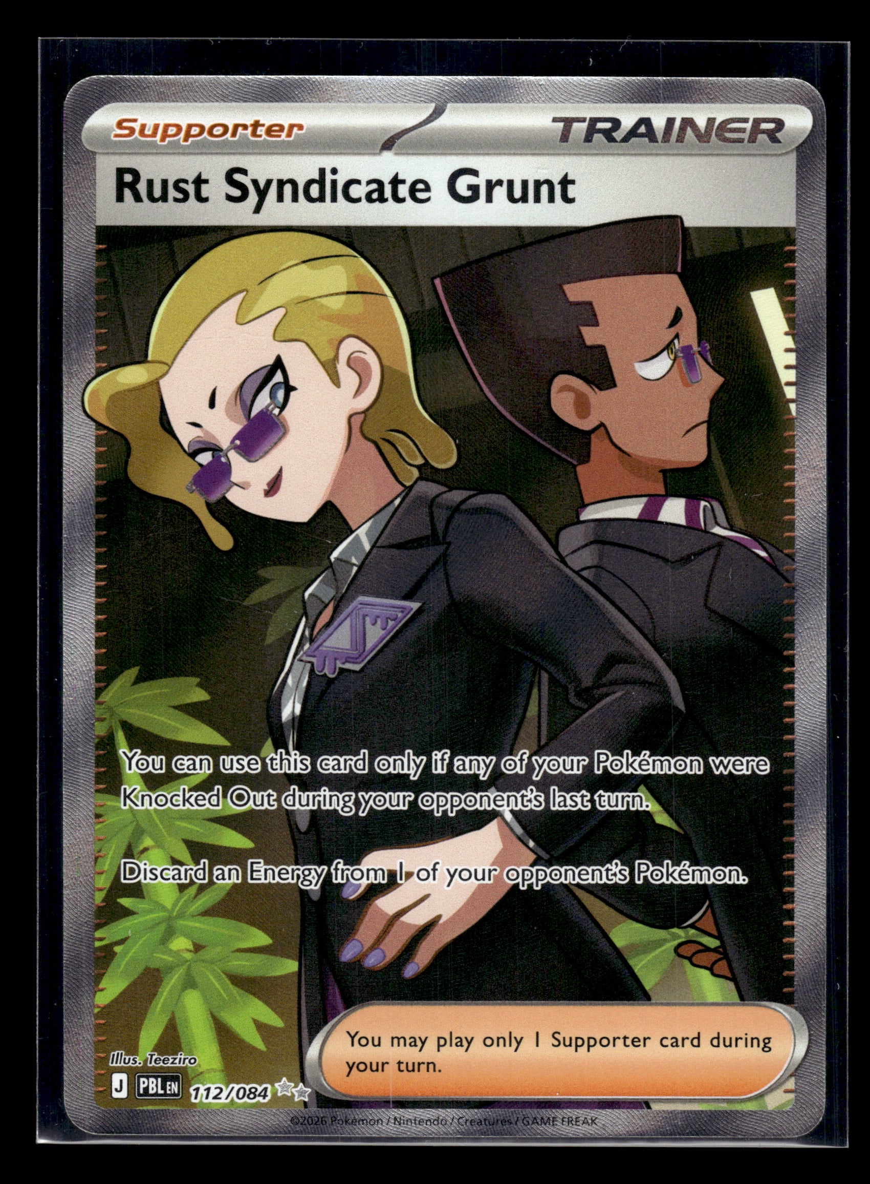 Rust Syndicate Grunt #112/084 Pitch Black NM