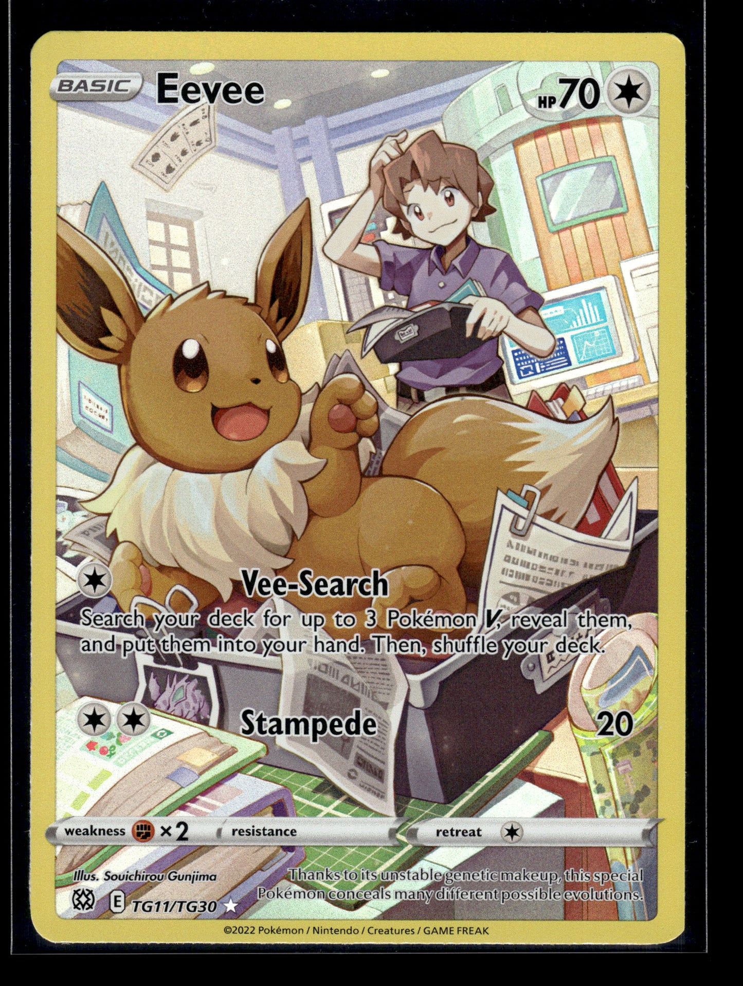 Eevee #TG11/TG30 Brilliant Stars Trainer Gallery LP