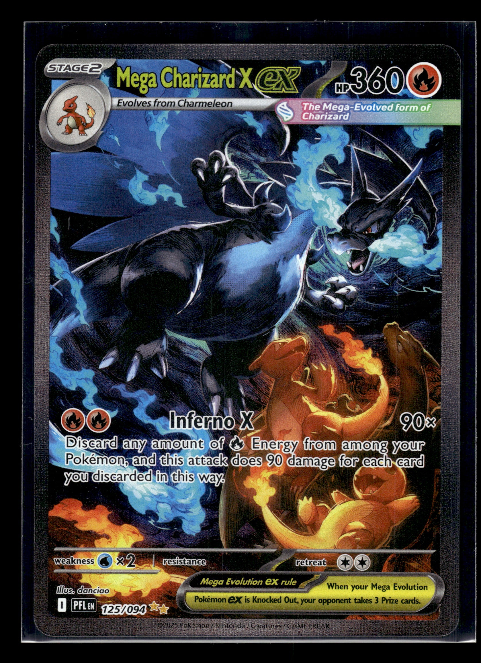 Mega Charizard X ex #125/094 Phantasmal Flames VLP