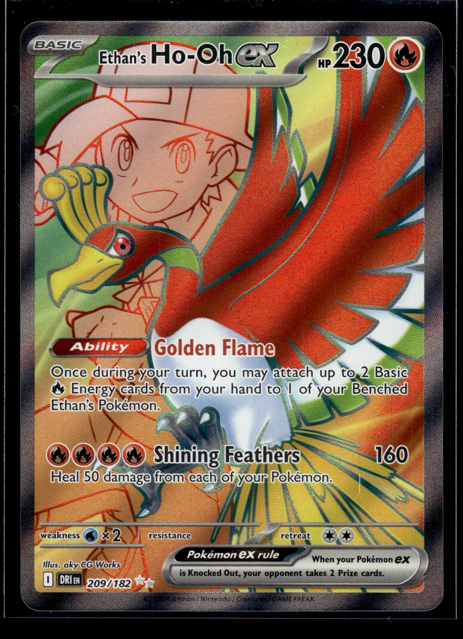Ethan's Ho-Oh ex #209/182 Destined Rivals LP