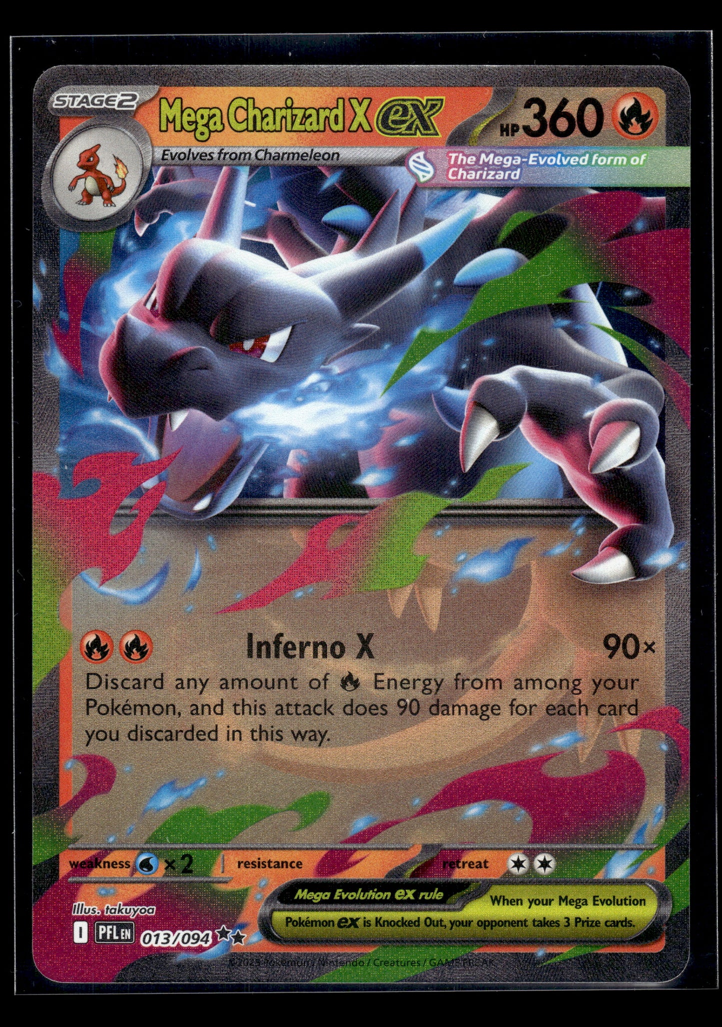 Mega Charizard X ex #013/094 Phantasmal Flames LP