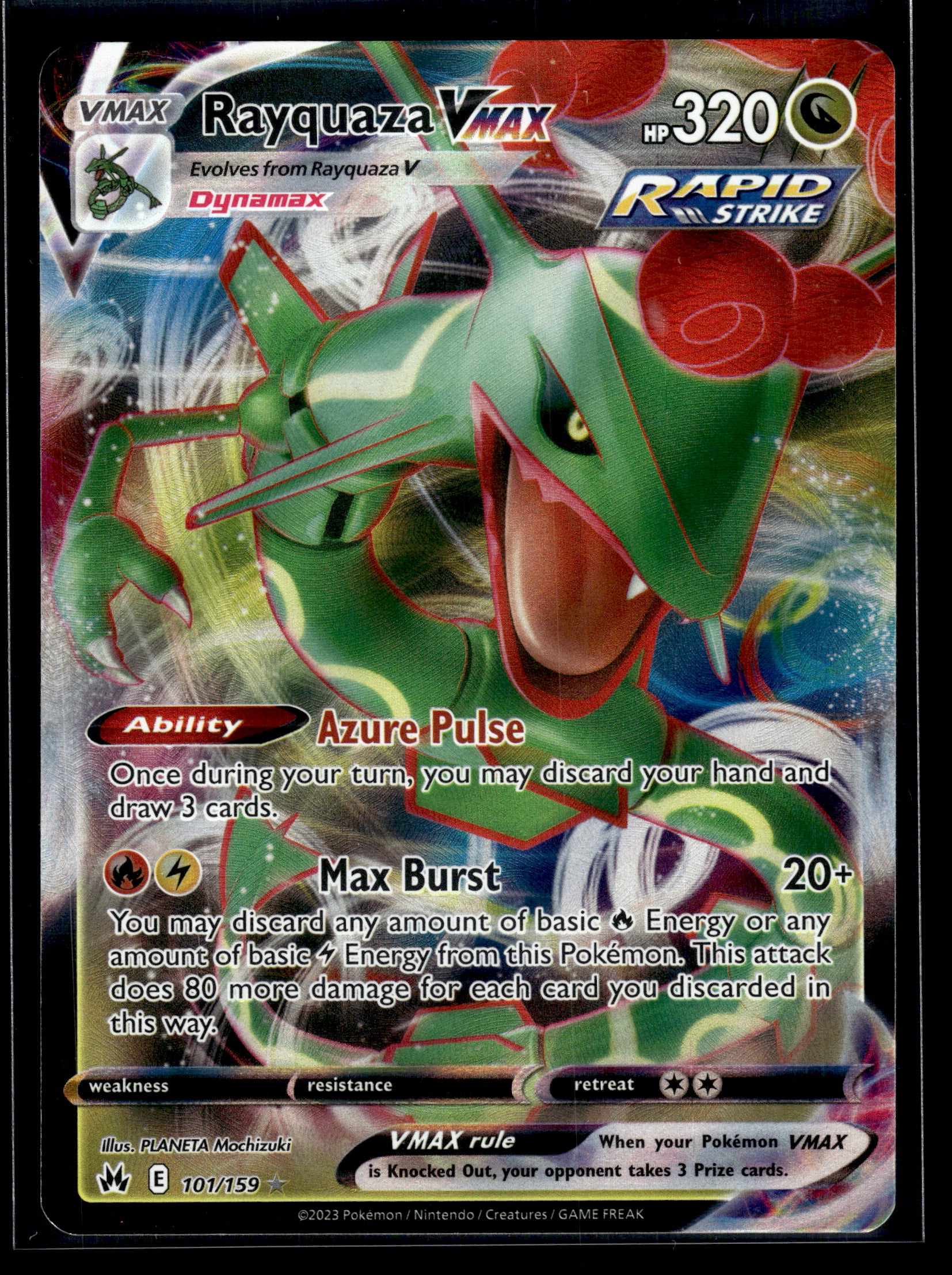 Rayquaza VMAX #101/159 Crown Zenith LP