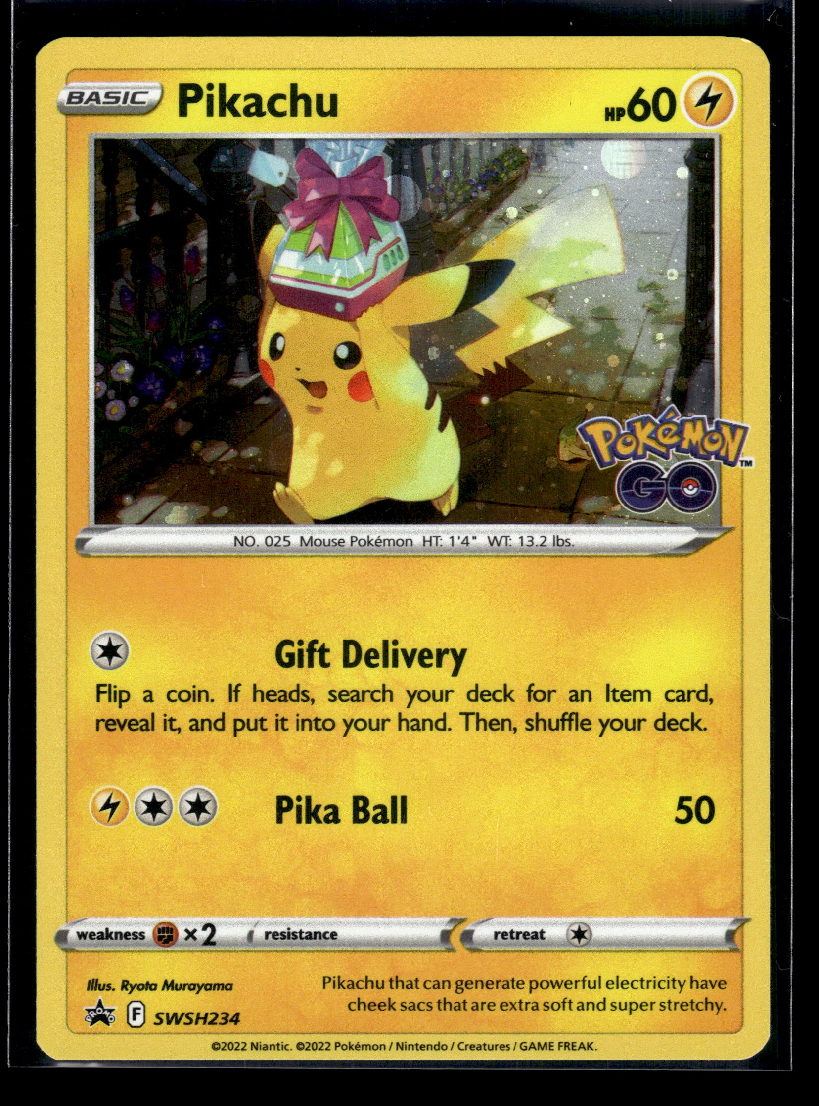 Pikachu #SWSH234 Sword & Shield Promo Cards LP