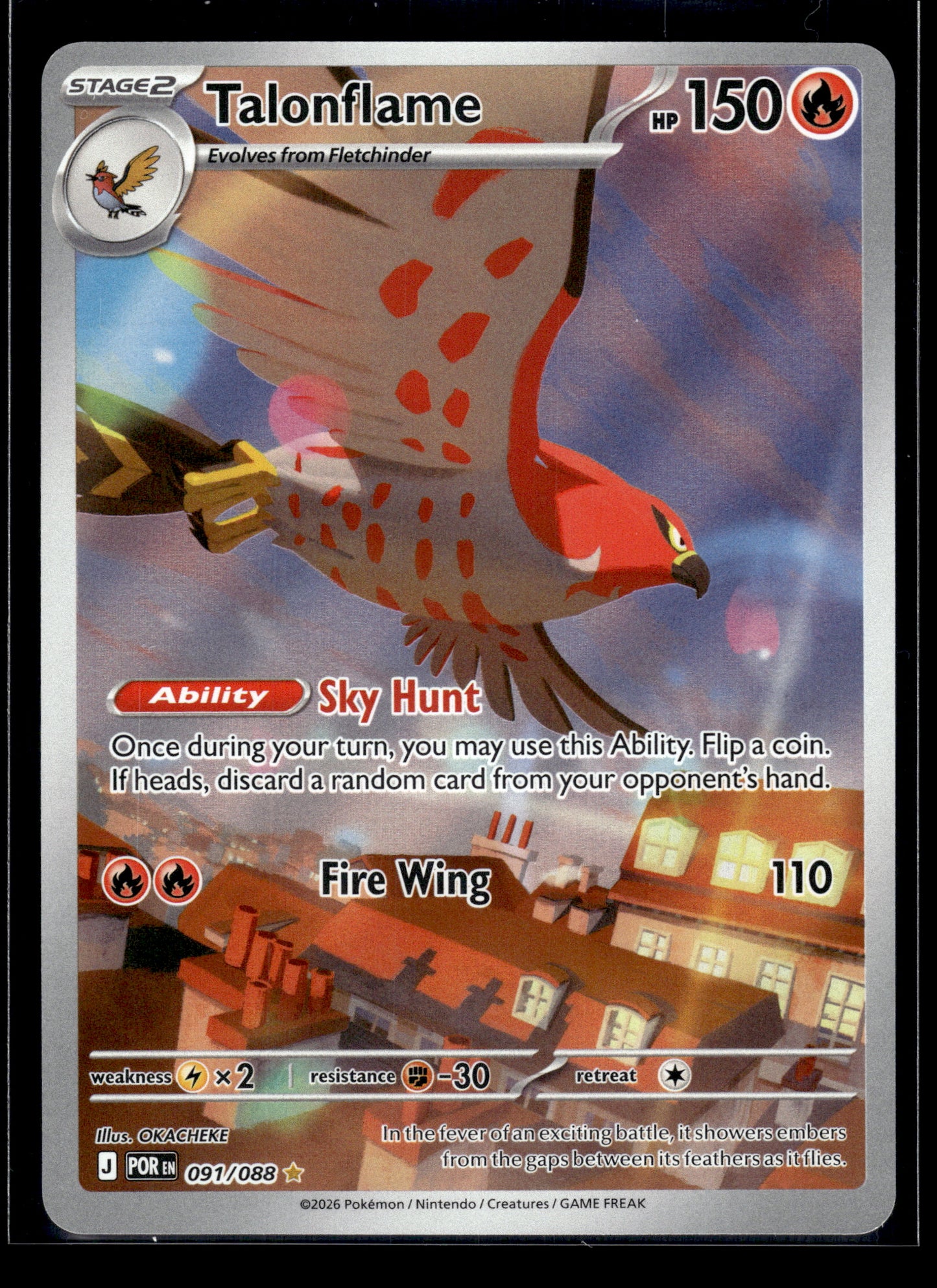Talonflame #091/088 Perfect Order NM