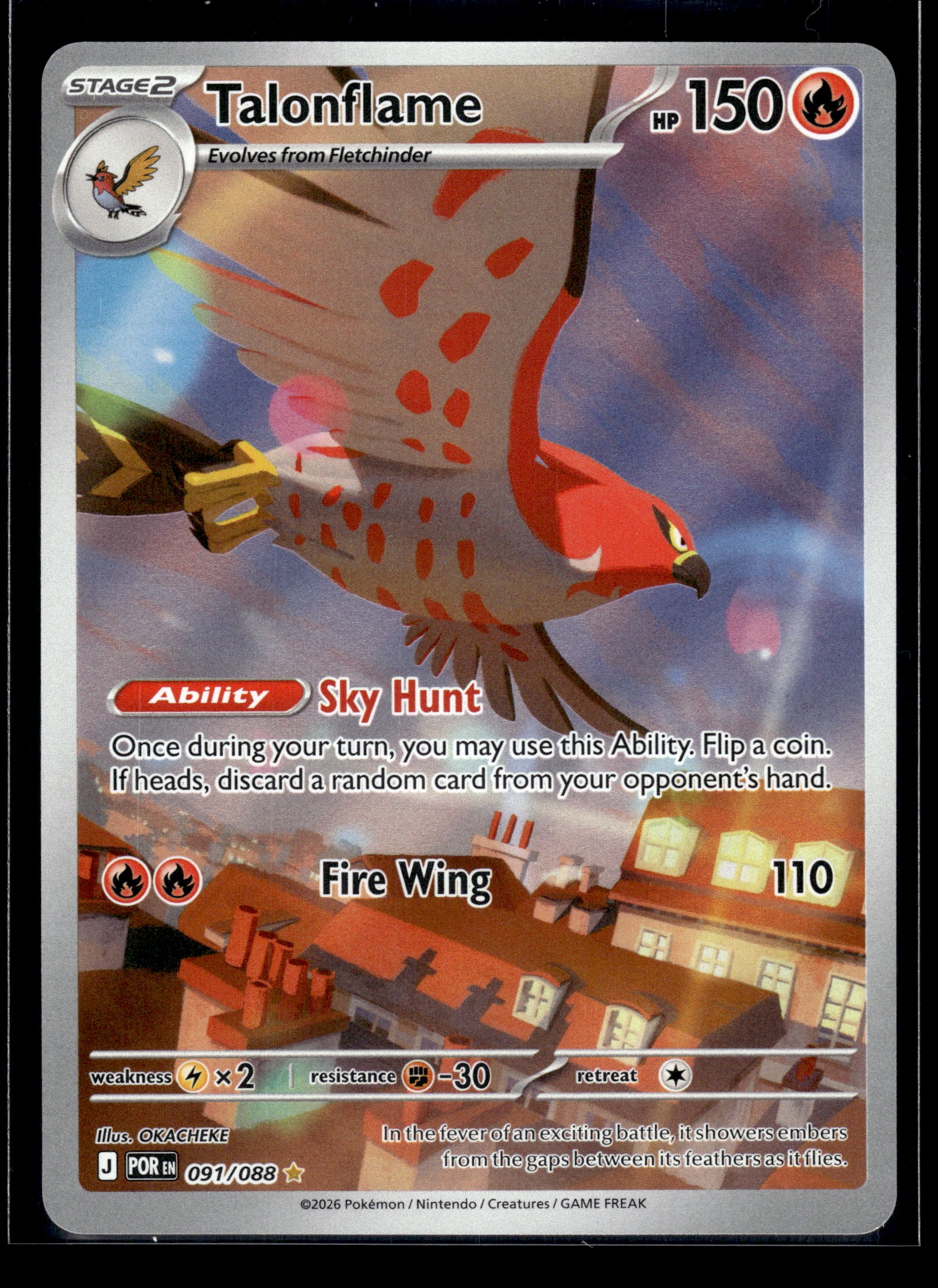Talonflame #091/088 Perfect Order NM