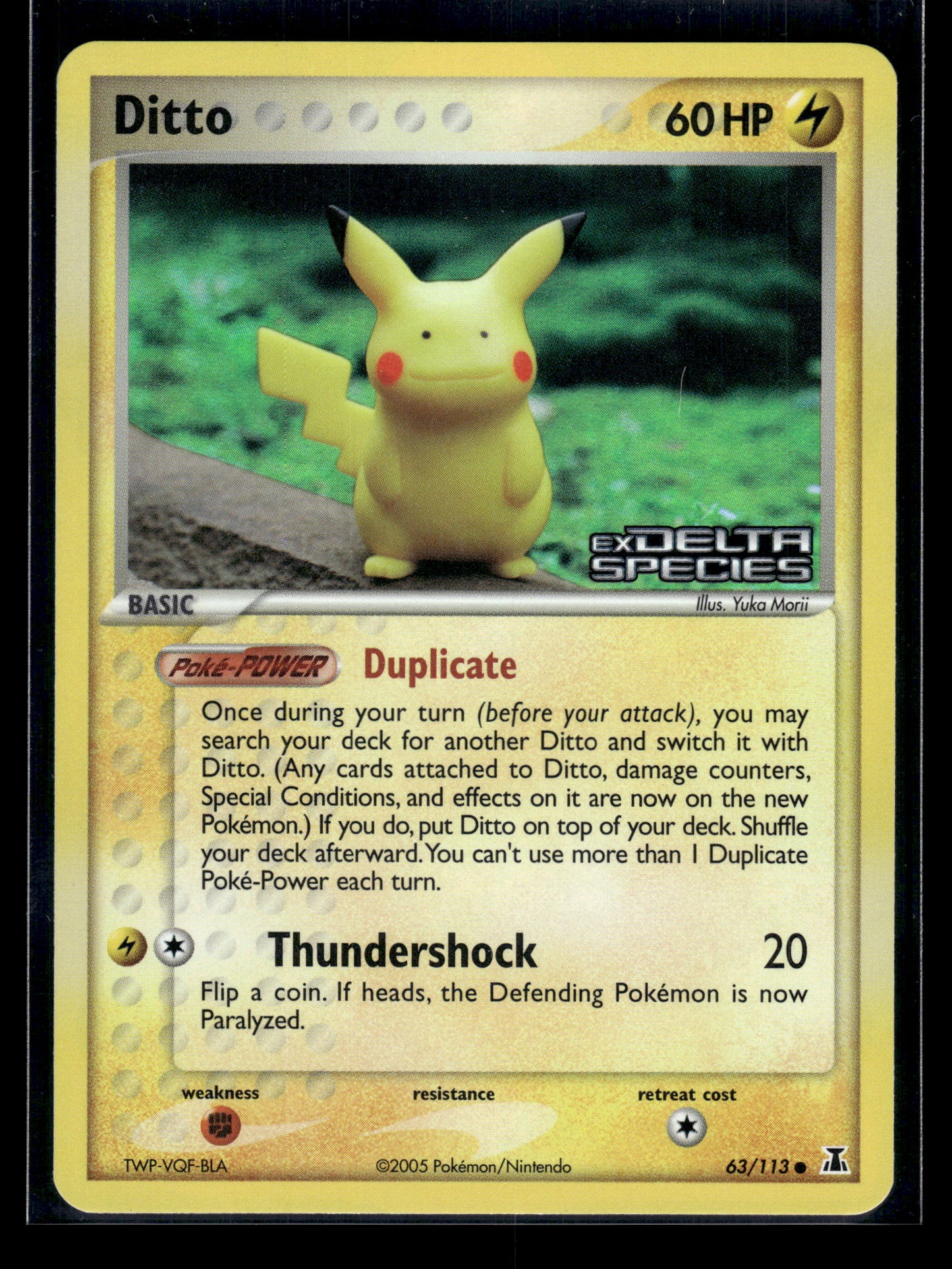 Ditto #39/113 STAMPED Reverse Holo Delta Species LP
