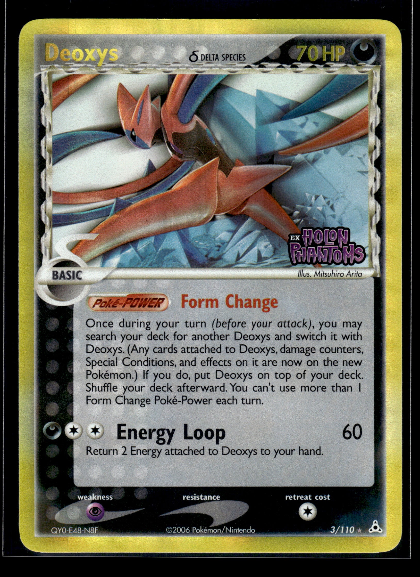 Deoxys (Delta Species) #3/110 Reverse Holo Holon Phantoms LP