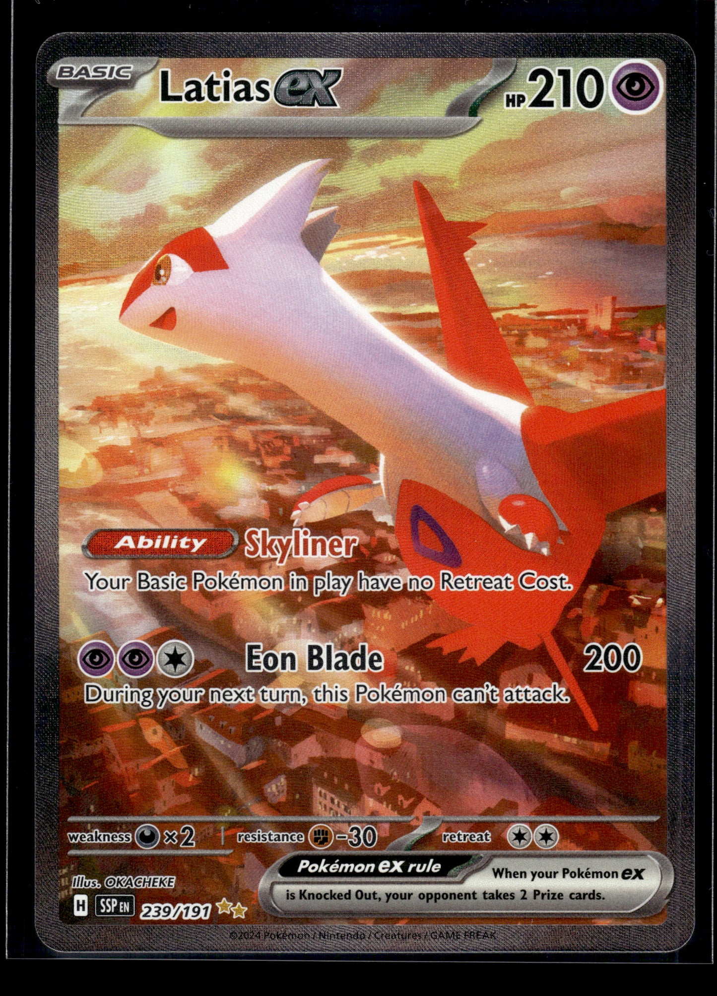 Latias ex #239/191 Surging Sparks NM
