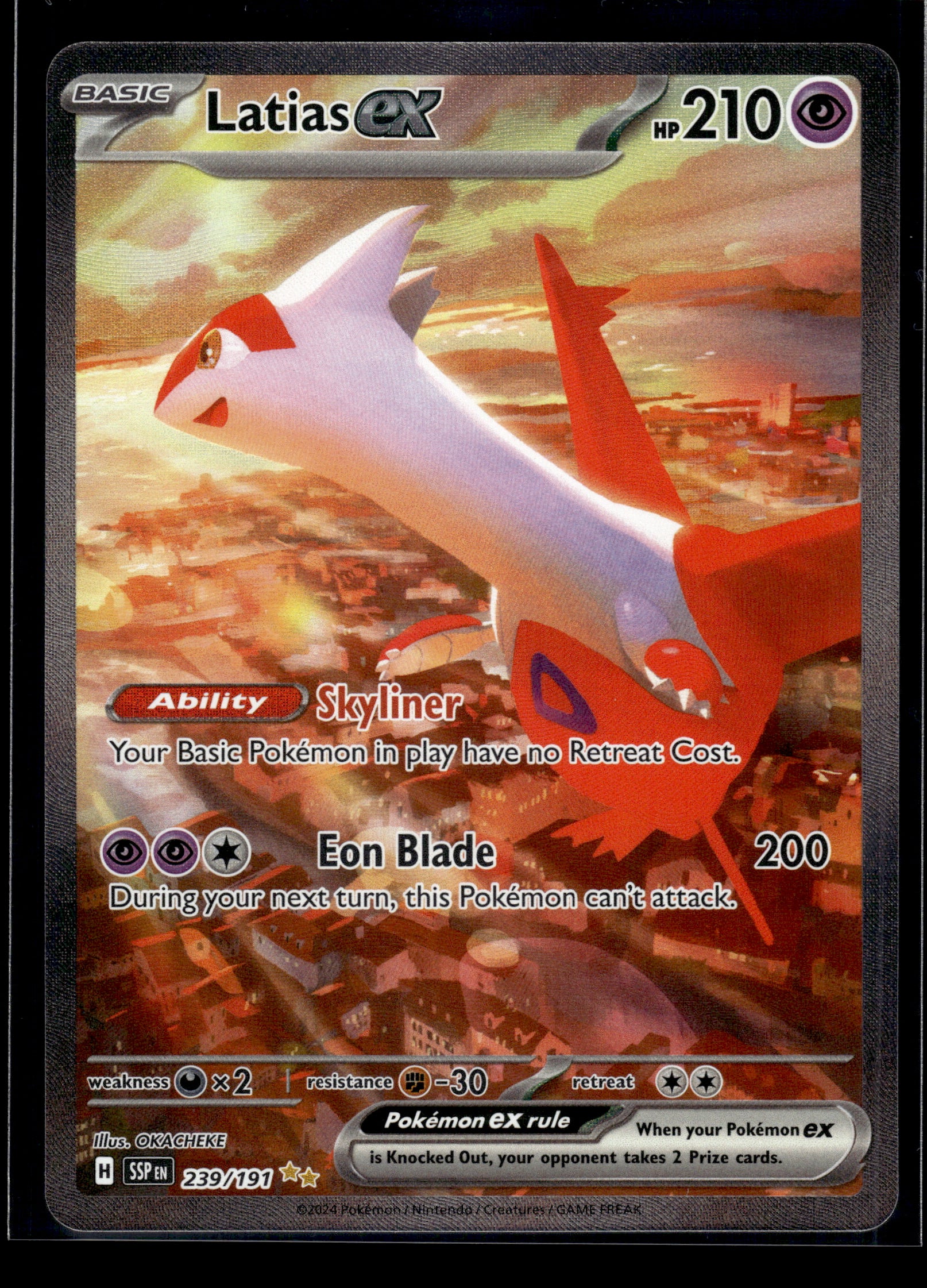 Latias ex #239/191 Surging Sparks NM
