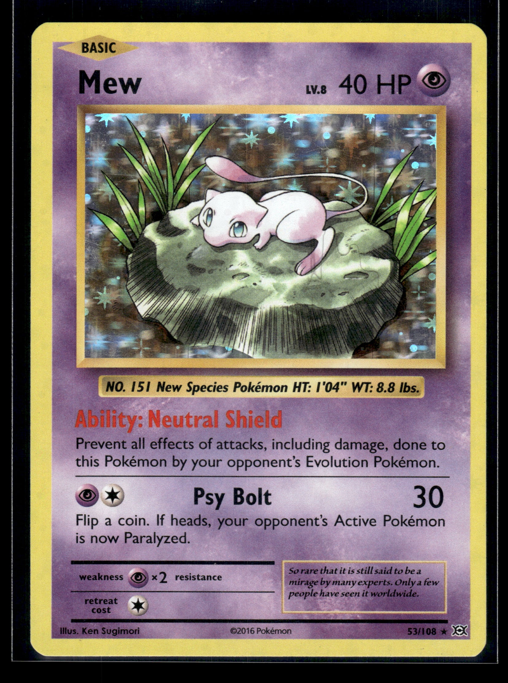 Mew #53/108 XY - Evolutions LP