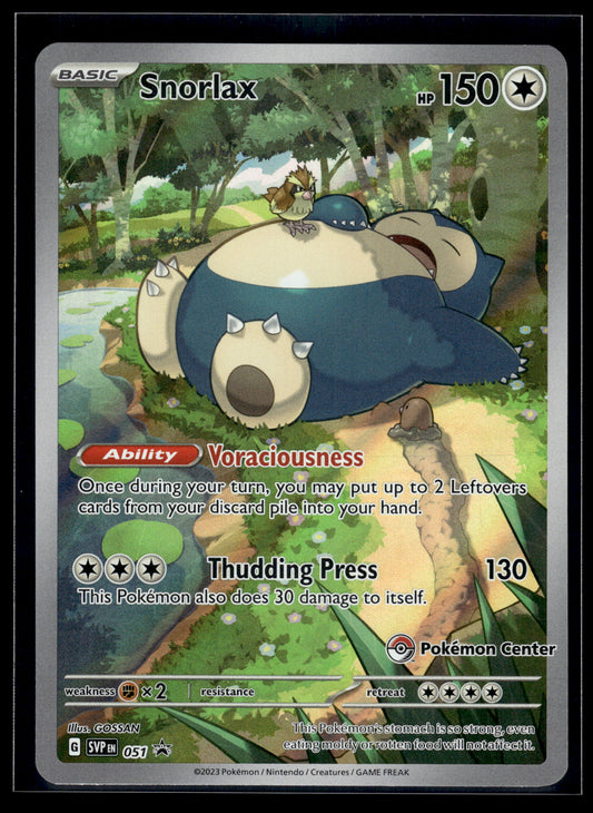 Snorlax #051 STAMPED Pokemon Center Scarlet & Violet Promo Cards LP