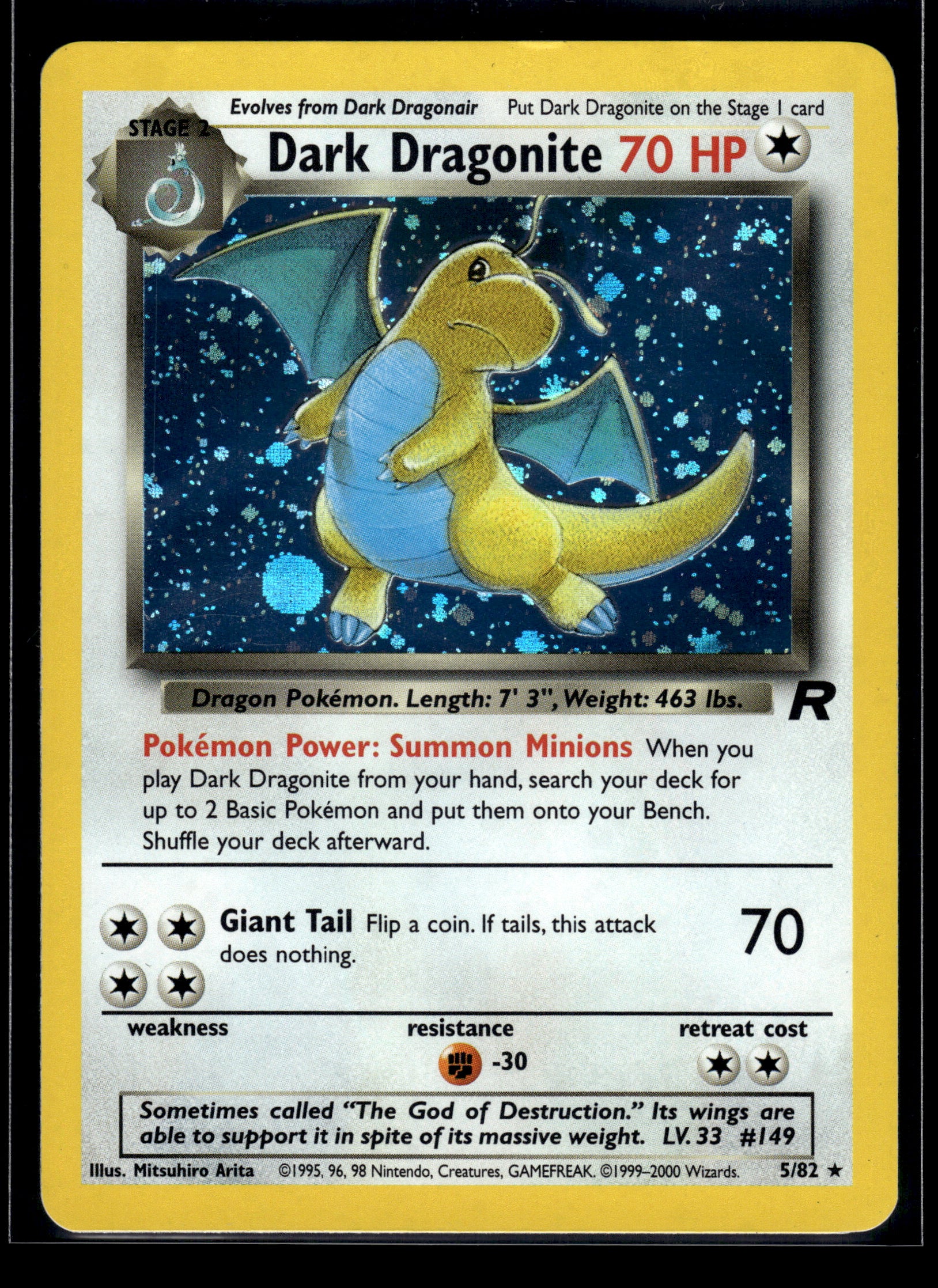 Dark Dragonite #05/82 Team Rocket LP