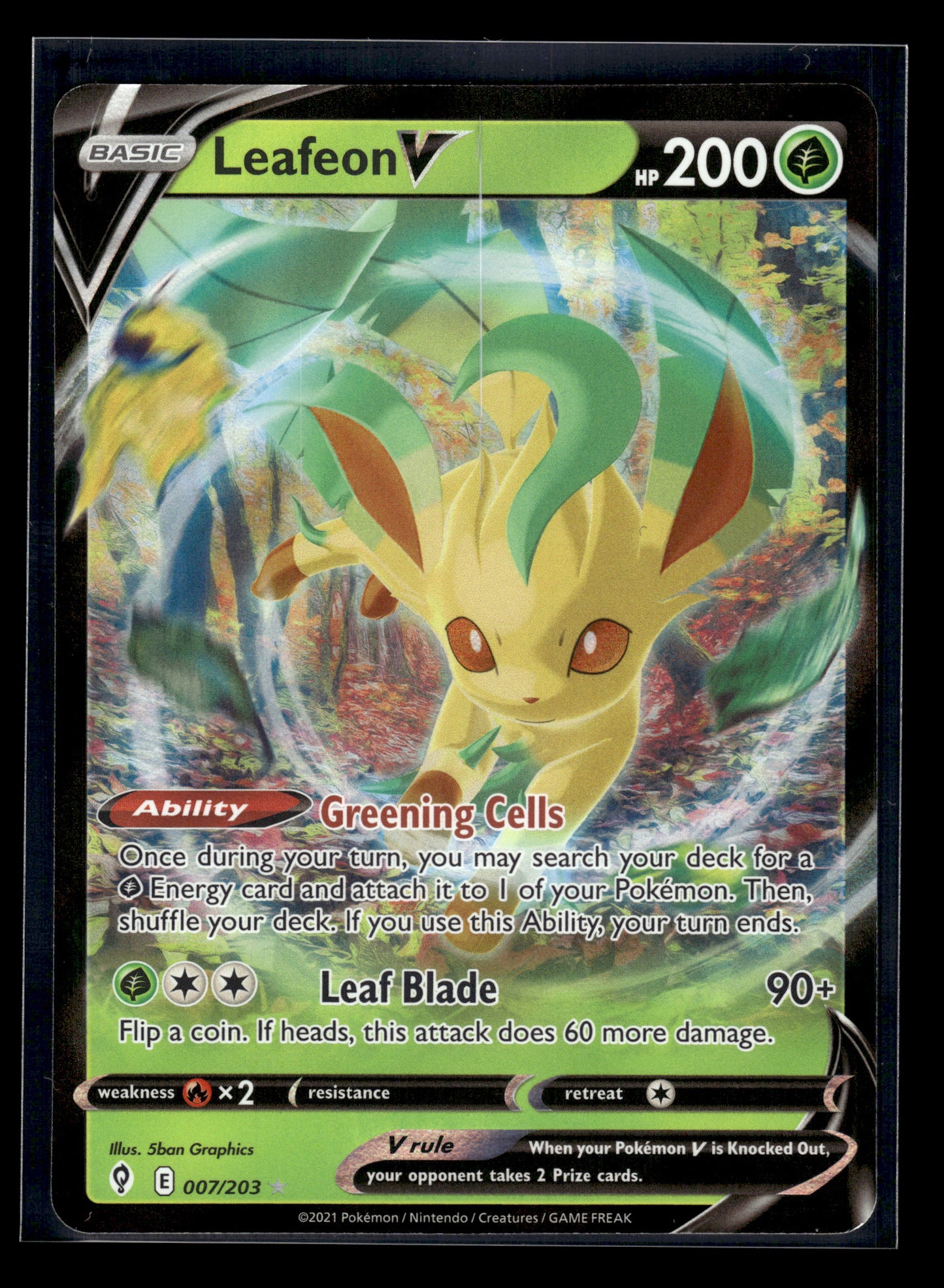 Leafeon V #007/203 Evolving Skies LP
