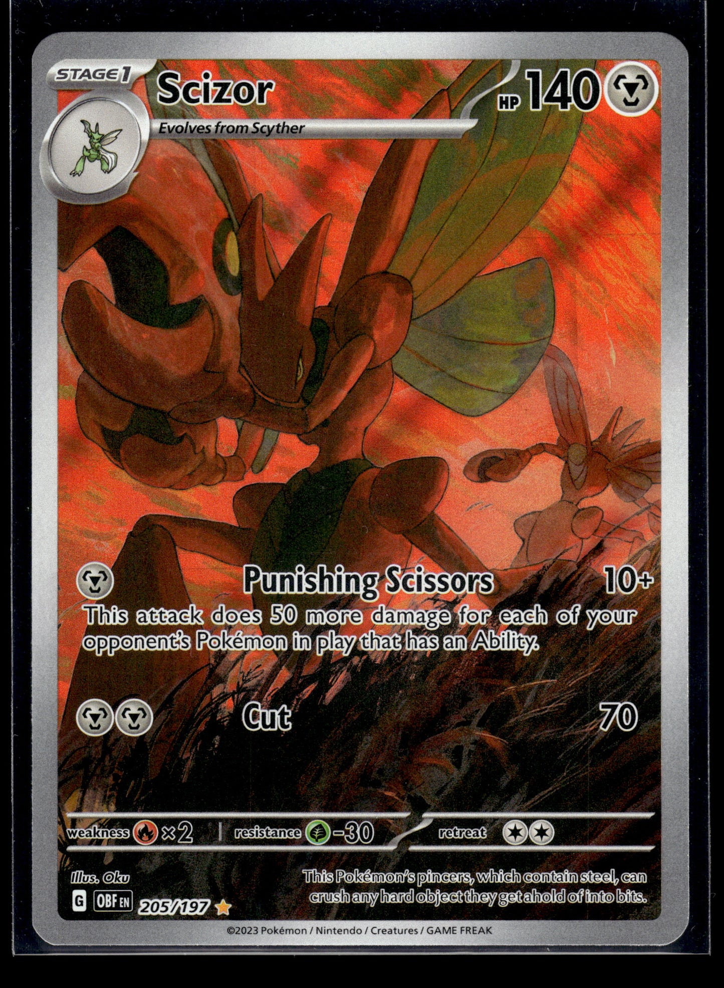 Scizor #205/197 Obsidian Flames VLP