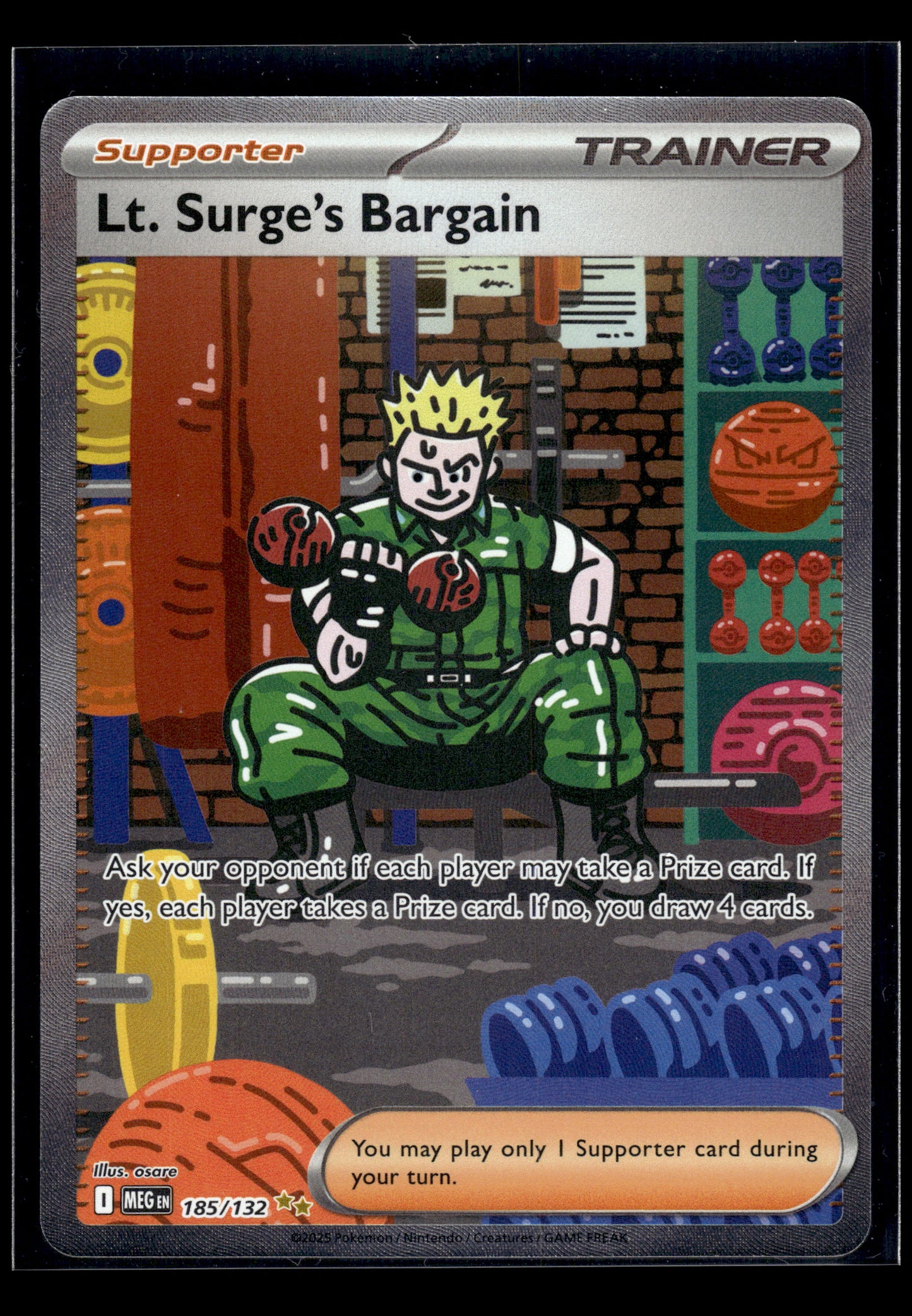 Lt. Surge's Bargain #185/132 Mega Evolution NM