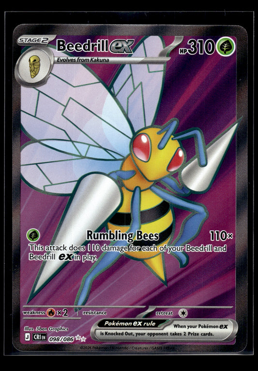Beedrill ex #098/086 Chaos Rising NM