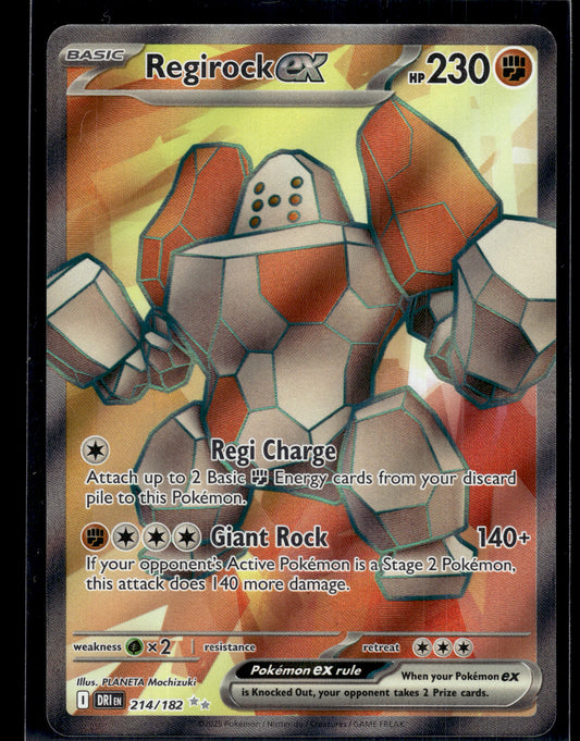 Regirock ex #214/182 Destined Rivals VLP