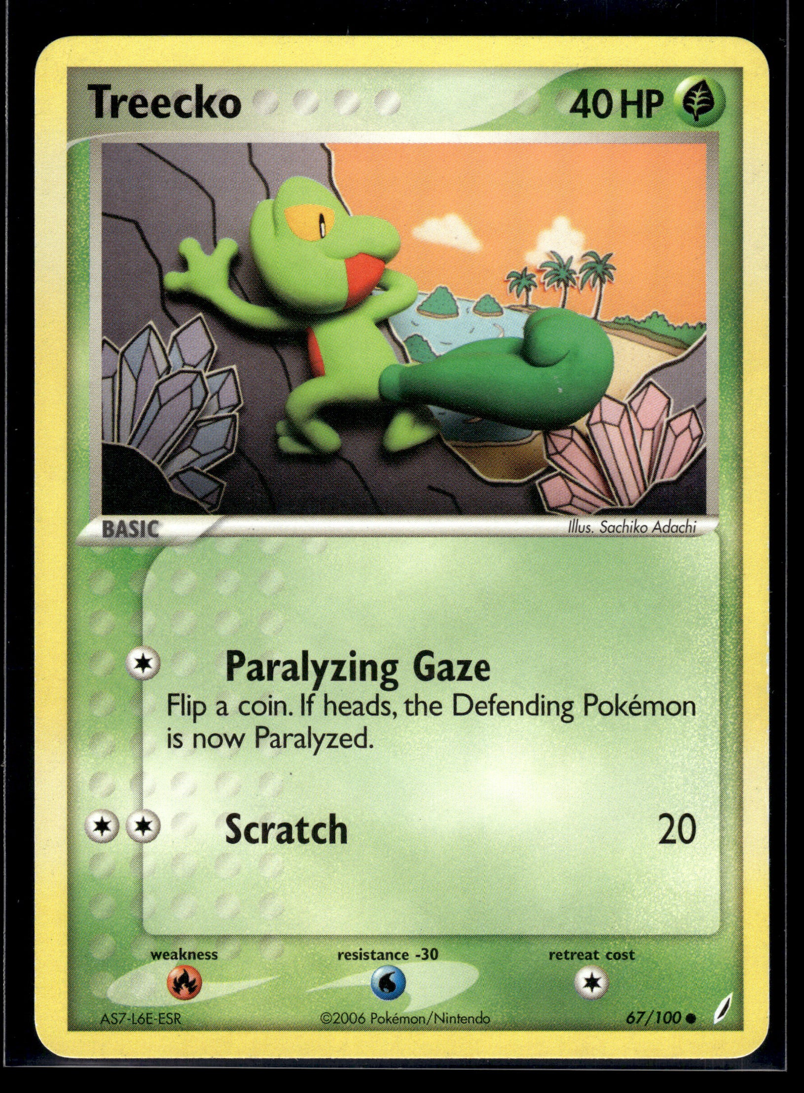 Treecko #67/100 Crystal Guardians LP