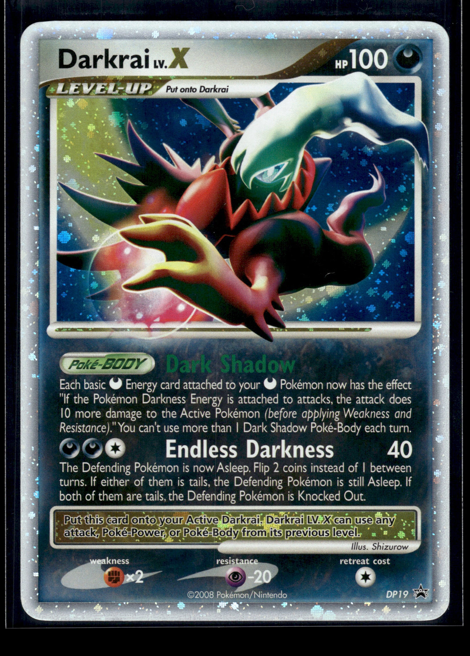 Darkrai LV.X #DP19 Diamond and Pearl Promo LP